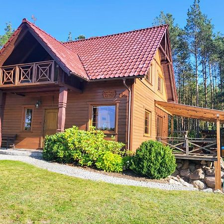 Kaszubskie Zacisze Dom Nad Jeziorem, Sauna, Balia Ogrodowa Villa Lipusz Dış mekan fotoğraf